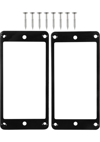 2pcs Siyah Kavisli Humbucker Pikaplar Elektro Gitar Için Çerçeve Montaj Halkaları (Yurt Dışından) fiyatları