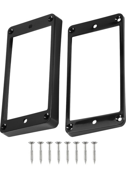 2pcs Siyah Kavisli Humbucker Pikaplar Elektro Gitar Için Çerçeve Montaj Halkaları (Yurt Dışından) modelleri