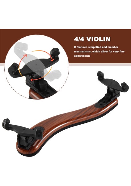 Keman Omuz Desteği Desteği Profesyonel 3/4 4/4 Ayarlanabilir Akçaağaç Ahşap Omuz Omuz Dinlenme Keman Parçaları Aksesuarları (Yurt Dışından) fırsatları
