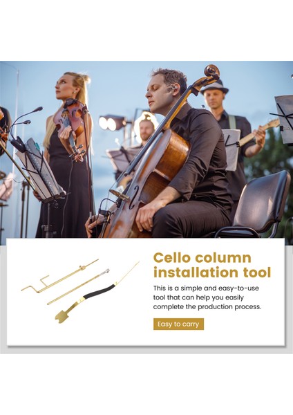 Çello Luthier Araçları Kit Vello Ses Seti Ses Ses Posta Kurulum Aracı Çello Yapımı Onarım Araçları Siyahla Kavisli (Yurt Dışından) indirimleri