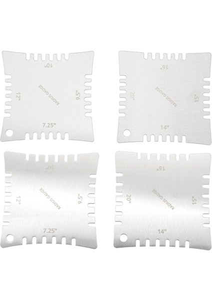 4 Adet Klavye Yarıçapını Ölçmek Için Gitar Çentikli Yarıçap Göstergeleri (Yurt Dışından) fiyatları