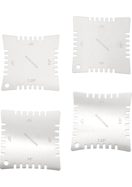 4 Adet Klavye Yarıçapını Ölçmek Için Gitar Çentikli Yarıçap Göstergeleri (Yurt Dışından) fırsatları