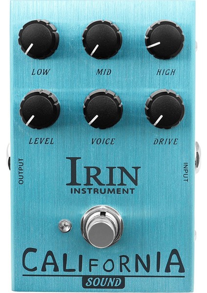 Irin Electric Gitar Efektör Bas Yedek Aksesuarlar Analog Gecikme Gitar Efekt Gitar Parçaları Bas Gitar, Açık Mavi (Yurt Dışından)