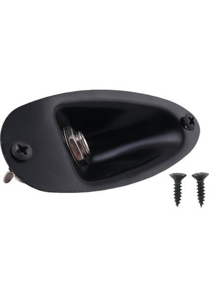 Siyah Tekne Tarzı 1/4inch Gitar Pikap Çıktı Giriş Jack Fişi Fd Strat Gitar (Yurt Dışından)