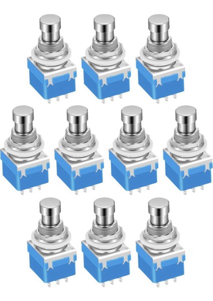 10PCS Gitar Efektleri Pedal Ayak Şeridi 3pdt Stomp Pedal Anahtarı 9 Pimli Kilitleme Ip Düğmesi Ayak Anahtarı (Yurt Dışından)