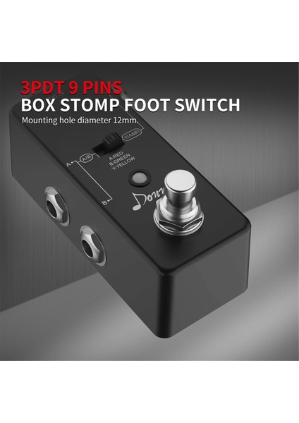 10PCS Gitar Efektleri Pedal Ayak Şeridi 3pdt Stomp Pedal Anahtarı 9 Pimli Kilitleme Ip Düğmesi Ayak Anahtarı (Yurt Dışından) modelleri