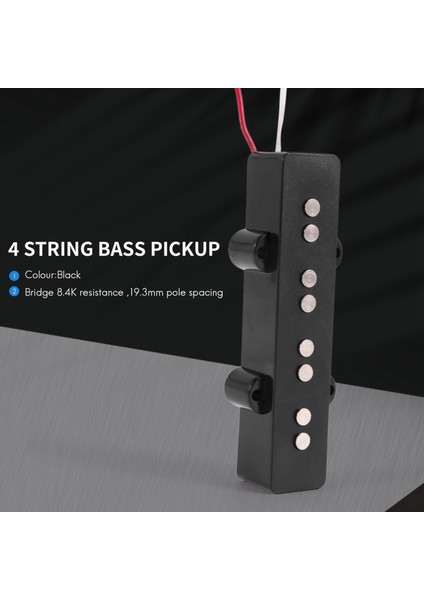 Pro Electric Bass Açık Tip 4 String Caz Bas Jb Style Için Noiseless Bridge Pickup, Siyah 95X18.3MM (Yurt Dışından) fırsatları