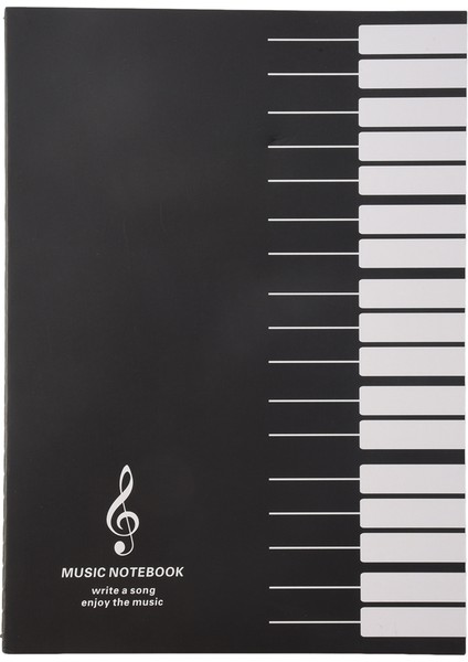 Five Hat Müzik Notları Dizüstü Bilgisayar Müzik Sekmesi Personel Stave Defter (Yurt Dışından)
