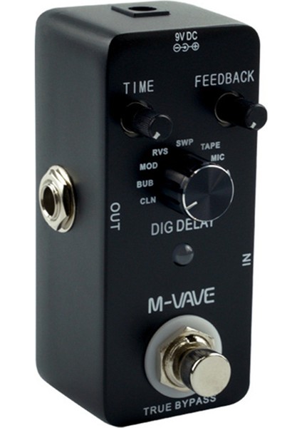 M-Vave Dıg Gecikme Pedalı Dijital Gitar Etki Pedalı 9 Gecikme Efektleri Doğru Bypass Full Metal Kabuk Pedalı Efektleri Işlemciler (Yurt Dışından) fırsatları