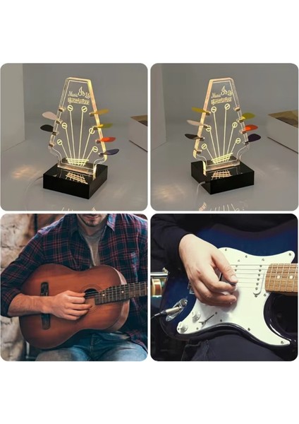 Gitar Seçme Raf Tutucu Taban Seçimler Için Depolama ve Ekran Işık Up Gitar Seçme Tutucu Akrilik Elektro Gitar Seçim Standı (Yurt Dışından) fırsatları
