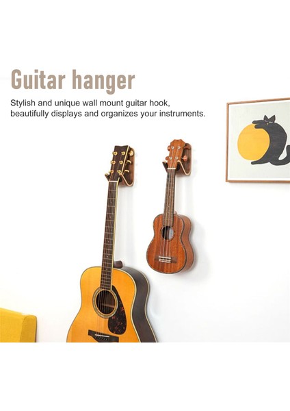 Gitar Kaykay Duvar Askı Benzersiz Tasarım Bükülmüş Ahşap Gitar Askı Duvar Montajı Gitar Tutucu Akustik Gitar Aksesuarları (Yurt Dışından) fırsatları