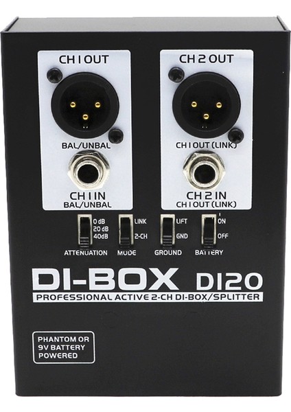 Ses Aktif Di Kutu Doğrudan Enjeksiyon Kutusu Düşük Gürültülü Gitar Bas Di 2 Kanal Ses Dönüştürücü Çok Amaçlı Mikser Ses (Yurt Dışından) fiyatları