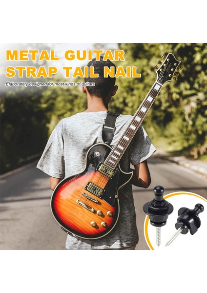 2pcs Gitar Kayış Kilit Pimi Peg Düğmeleri Skidroof Straplock Gitar Bas Parçaları Sıcak (Yurt Dışından) fırsatları