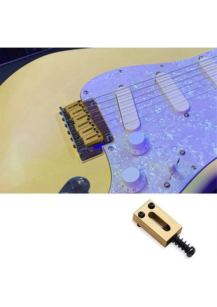 12PCS 10.5mm Pirinç Saddeler Paslanmaz Çelik Silindir Elektro Gitar Tremolo Köprü Saddles (Yurt Dışından) fırsatları