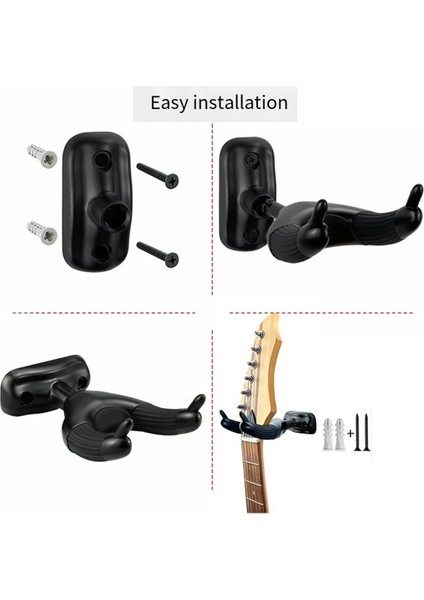 Akustik Gitar Ukulele Için Gitar Askısı Kanca Kancası Duvara Montaj Rafı Ekran Gitar Aksesuarları (Yurt Dışından) fırsatları