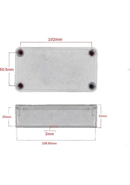 4pcs 1590B Guitar Pedal Muhafazası Alüminyum Diecast Stomp Kutusu Kılıfı Geçiş Anahtarı Kutusu 112X61X32MM (Yurt Dışından) indirimleri