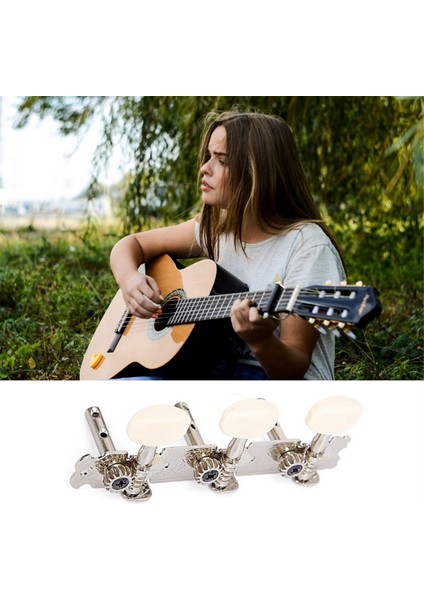 2pcs Gitar Ayar Pegs Düğmeleri 3l 3r Gitar Ayarlama Keys Tuner Makine Başlıkları Yedek Parça (Yurt Dışından) modelleri