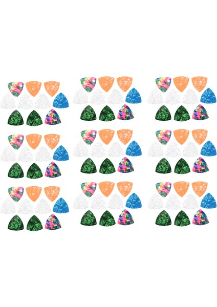 40PCS Gitar Seçimleri, 0.46MM 0.71MM 0.81MM 0.96MM Kalınlıkta Selüloid Gitar Seçim Baslar Için Meltramlar, Akustik Gitarlar (Yurt Dışından)