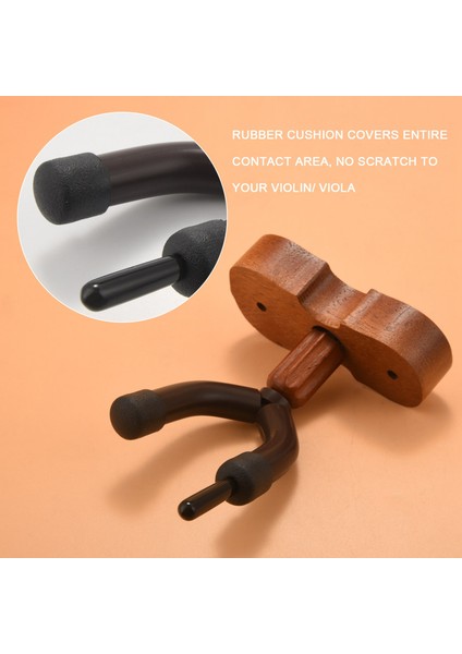 Ev &amp; Stüdyo Için Yay Tutucu ile Yeni Duvar Montajı Keman Askı Kancası (Mahogany) (Yurt Dışından) indirimleri