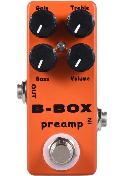 Mosky B-Box Elektro Guitar Preamp Overdrive Effect Pedal Full Metal Kabuk Gerçek Baypas (Yurt Dışından)