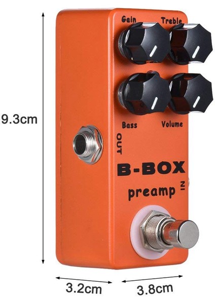 Mosky B-Box Elektro Guitar Preamp Overdrive Effect Pedal Full Metal Kabuk Gerçek Baypas (Yurt Dışından) fiyatları
