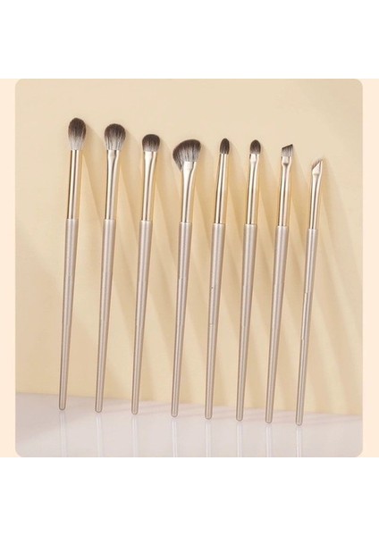 Yumuşak Kıl Göz Farı Fırçası Yeni Başlayanlar Için 8 Makyaj Fırçası Seti (Yurt Dışından)