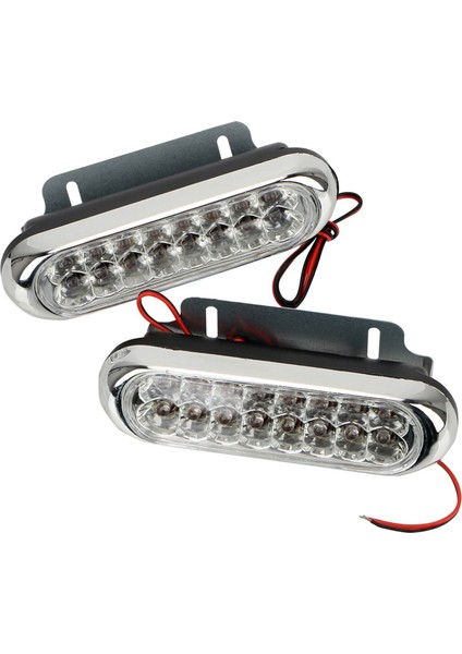 2pcs araba ışığı 16led gündüz koşu lambası beyaz ışık drl gündüz koşu lambası evrensel (Yurt Dışından)