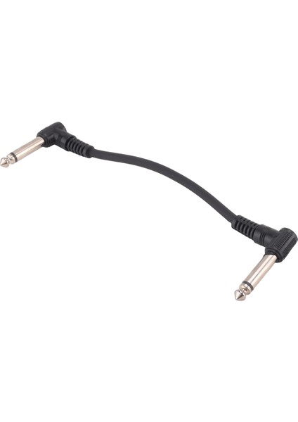 6 x Elektrik Gitar Kabloları 6 Inç 1/4 Sağ Açılı Efekt Pedal Yama Kablosu Siyah (Yurt Dışından) indirimleri