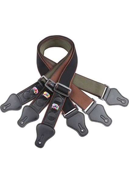 Saf Pamuklu Gitar Kayışı, Popüler Halk Gitar Kayışı, Çok Fonksiyonlu Kayış Siyah (Yurt Dışından) fiyatları