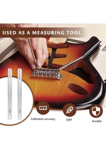 Gitar Fret Çekme Kıvrılığı Klavye Onarım Aracı Koruyucu Çelik Plaka Kondansatörü Ölçümü Luthier (Yurt Dışından) indirimleri