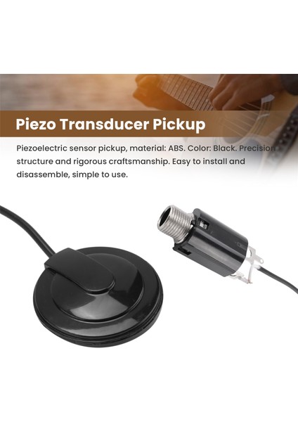 Akustik Gitar Pickup Piezo Transducer Gitar Vemin Ukulele Mandolin (Yurt Dışından) fırsatları