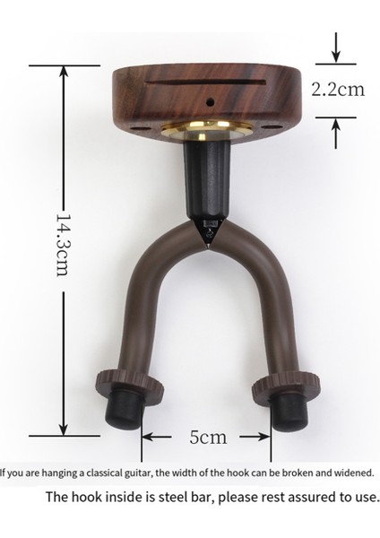Ahşap Gitar Tutucu Kanca Stand Duvar Montajı Akustik Elektro Gitar / Banjo / Bas Koyu Ahşap Renk (Yurt Dışından) indirimleri