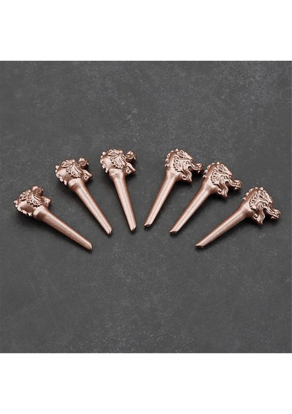 6pcs Ejderha Kafası Metal Akustik Gitar Köprü Pimleri Dizileri Sabit Koni (Yurt Dışından)