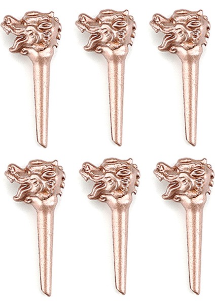 6pcs Ejderha Kafası Metal Akustik Gitar Köprü Pimleri Dizileri Sabit Koni (Yurt Dışından) modelleri