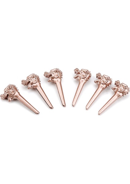 6pcs Ejderha Kafası Metal Akustik Gitar Köprü Pimleri Dizileri Sabit Koni (Yurt Dışından) fırsatları