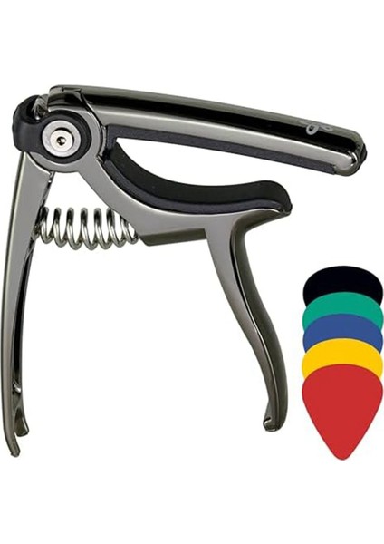 4&#39;ü 1 Gitar Kelepçesi Köprü Pimi Çekme Gitar Seçim Klipsi 6 String Gitar Akustik Veya Elektrik Için 5 Gitar Seçimi (Yurt Dışından)