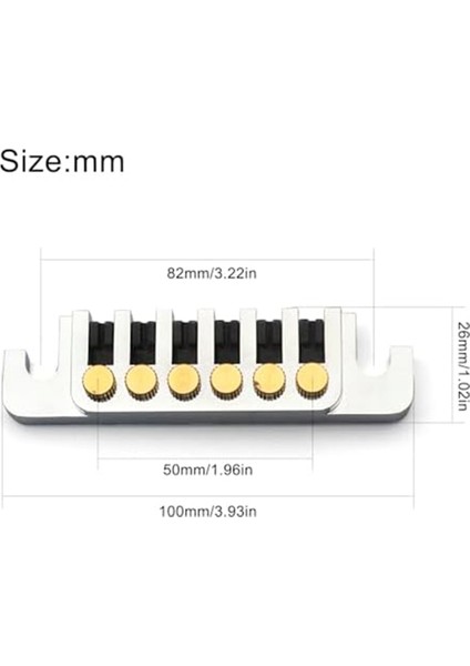 Gitar Köprüsü Kuyruk Parçası - Vintage Tp 6 70&#39;in Lp Les Paul 6 Için Köprüsü Saplamalar ve Ekle Değiştirme (Yurt Dışından) fırsatları