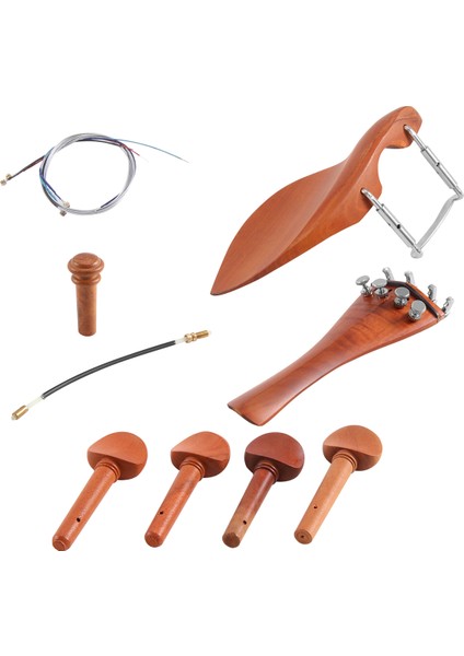4/4 Keman Parçaları Aksesuarları Çene Dinlenme Kuyruk Parçası Ince Tuner Ayarlama Peg Tailgut Endpin Dizeleri Kiti (Yurt Dışından) modelleri