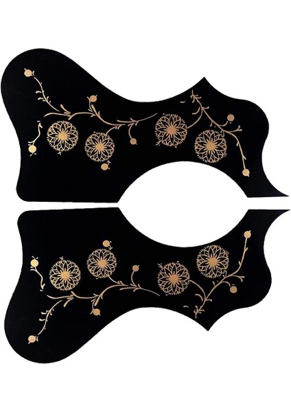 2 Pack 41 Inç Akustik Gitar Seçin Koruma Kıç Çizgi Anti -Çizgi Parçaları Sol/sağ El - Siyah (Yurt Dışından)
