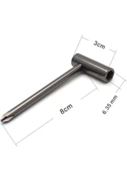 6.35MM Gitar Kafes Çubuk Anahtarı Dayanıklı Kafes Çubuk Boyun Ayarı Hex Tenner Metal Hex Anahtarı (Yurt Dışından) fiyatları