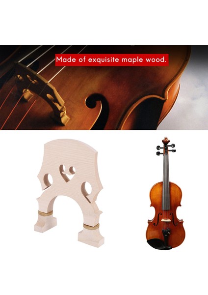 Çift Bas Ayarlanabilir Dik Bas Köprüsü Için Standart Akçaağaç Köprü Yedek Kısmı, 3/4 Beden (Yurt Dışından) modelleri