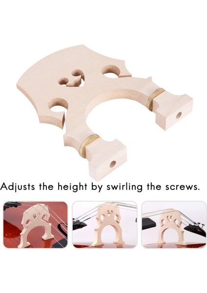 Çift Bas Ayarlanabilir Dik Bas Köprüsü Için Standart Akçaağaç Köprü Yedek Kısmı, 3/4 Beden (Yurt Dışından) indirimleri