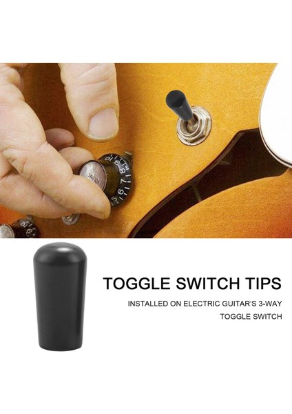 3pcs Gitar Anahtarı Ipucu, Lp Epı Elektro Gitar, Gun-Black Için 3 Yollu Değişim Anahtarı Düğmesi Uç Kapağı Bakır (Yurt Dışından) modelleri