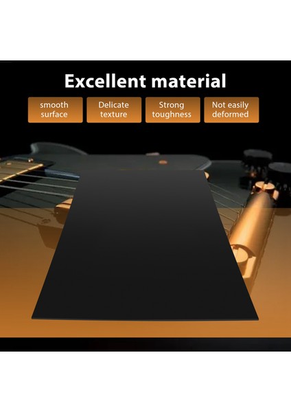 Gitar Bass Pickguard Netlik Scratch Plaka Boş Malzeme 1 Kat Siyah 43 x 29 cm (Yurt Dışından) indirimleri