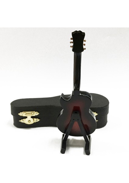 Mini Elektro Gitar Modeli Minyatür Dekorasyon Müzik Enstrümanları Vaka ve Stand, 12CM (Yurt Dışından) indirimleri