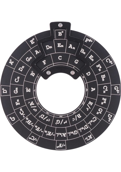 Gitar Akor Rulet Çemberi Beşinci Akor Öğrenme Aracı Müzik Çemberi Bas Piyano Genel (Yurt Dışından)