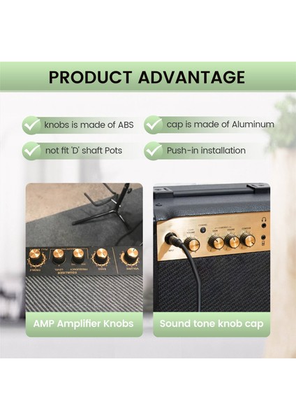 15PCS Gitar Amplifikatörleri, Altın Alüminyum Kapaklı Fit Düğmelerini Itmek 6mm Çapında Kaplar Marshall Amplifikatörleri (Yurt Dışından) indirimleri