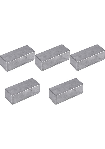 5 Pcs Gitar Efektleri Pedal Alüminyum Stomp Kutusu Muhafazası Dıy Guitar Pedal Kiti 1590A (Yurt Dışından)