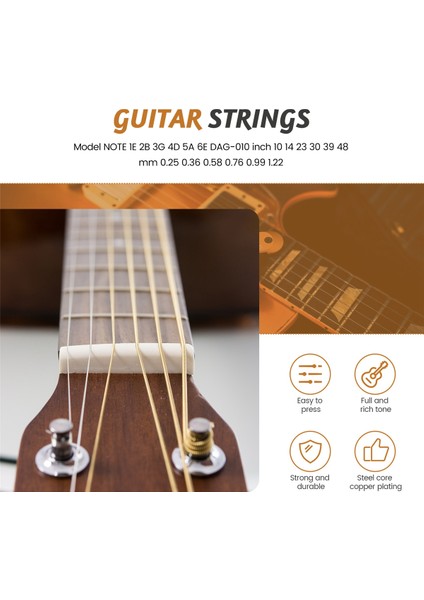 6 Tel/set Ziko Dag Akustik Gitar Dizeleri Müzik Aletleri Akustik Gitar Ipi Gitar Parçaları DAG-010 (Yurt Dışından) fırsatları