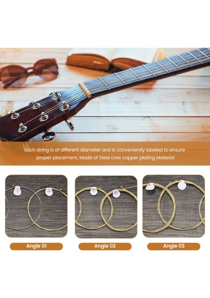 6 Tel/set Ziko Dag Akustik Gitar Dizeleri Müzik Aletleri Akustik Gitar Ipi Gitar Parçaları DAG-010 (Yurt Dışından) indirimleri